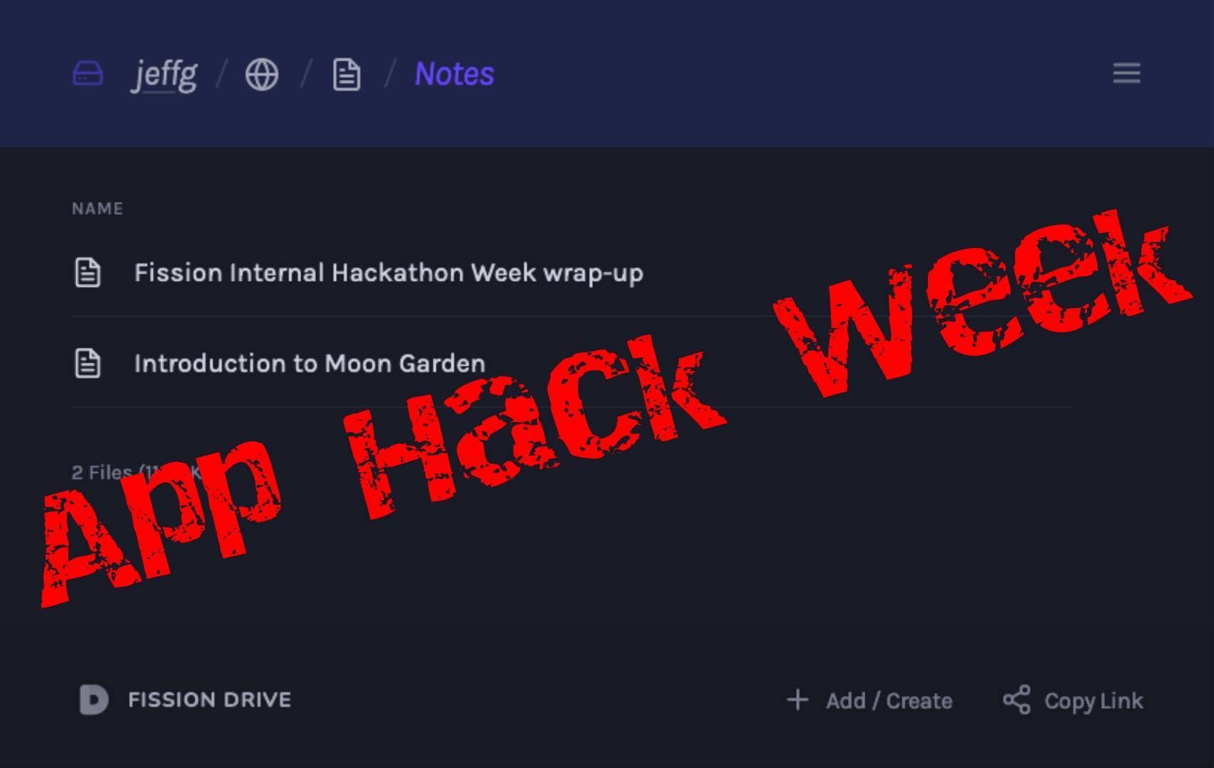Fission Internal Hack Week Wrap-up